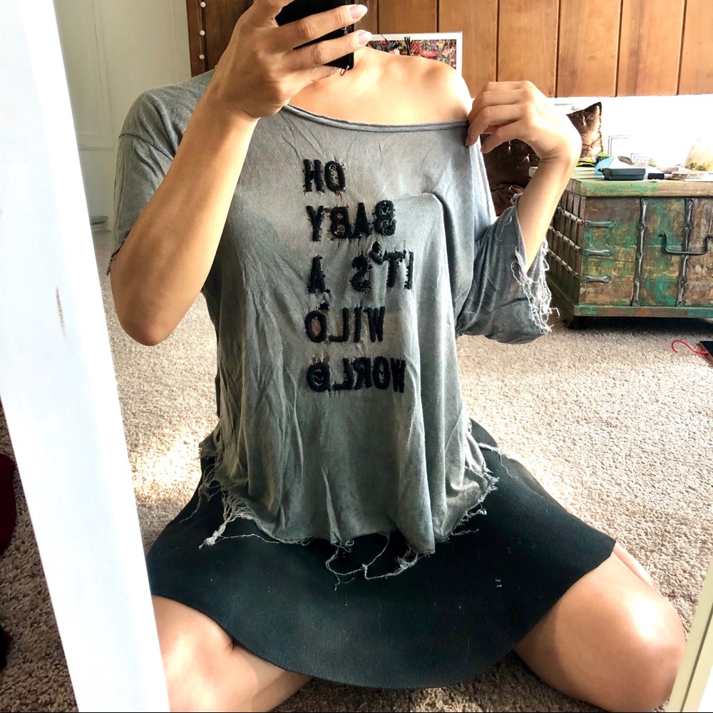 Brandy ❤️ Melville Distressed Tee